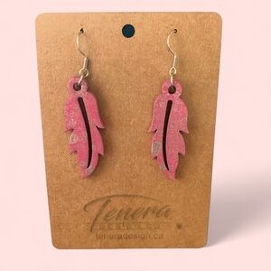 Hand made Wooden earrings Lightweight. Stainless steel hooks.